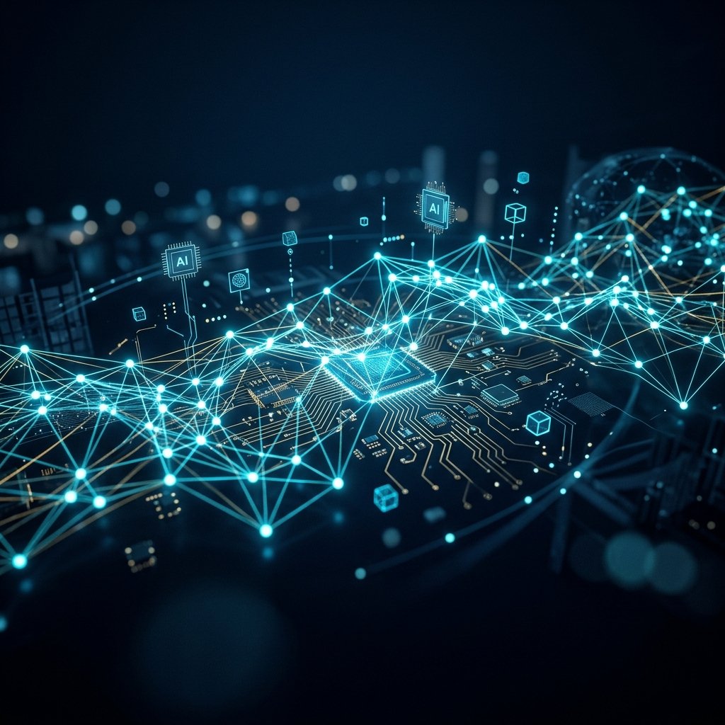 Indian IT sector abstract architecture