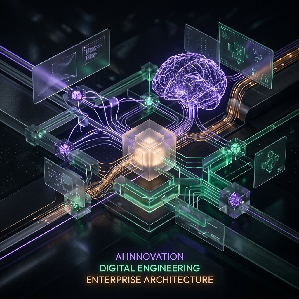 Indian IT sector abstract architecture