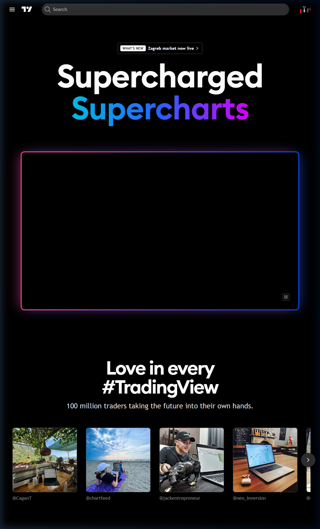TradingView combines charting, community, and broker execution into a single web-based application.