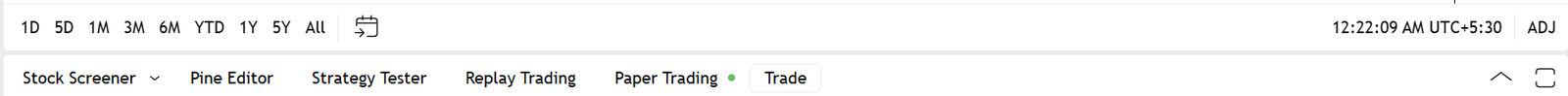 TradingView- Bottom Toolbar